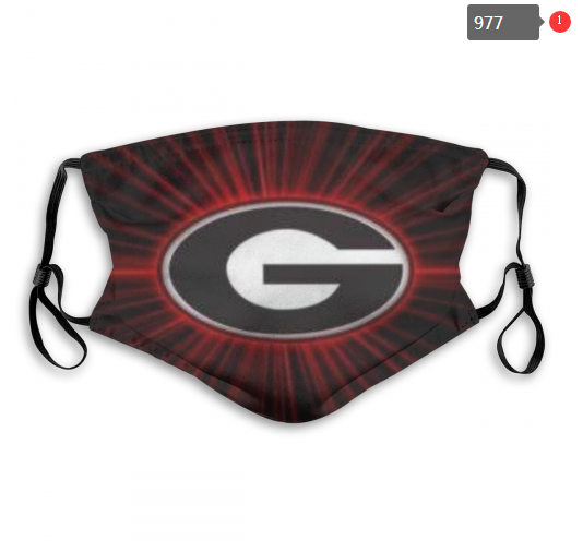 NCAA Georgia Bulldogs #9 Dust mask with filter->ncaa dust mask->Sports Accessory